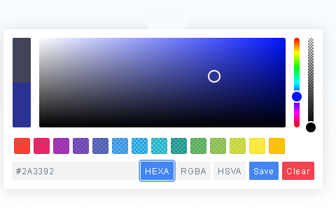 Creating a classic color picker uing pickr.js