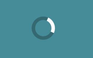 create a circle loading spinner animated with pure css