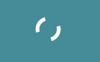create a dual circle loading spinner animated with pure css
