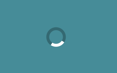 create a loading circle spinner animated in pure css