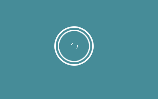 create a rings loading spinner animated in pure css