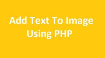 Add Text Watermark to Image Using PHP