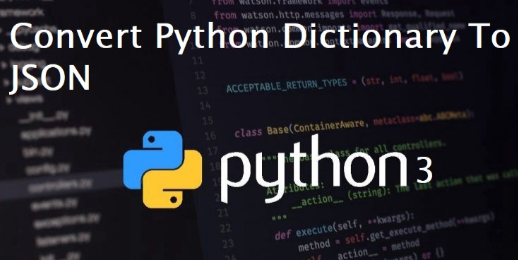 Convert Python Dictionary to JSON String in Python