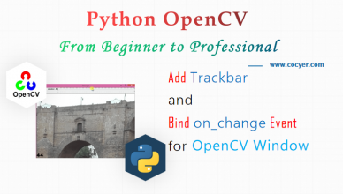 Best Practice to Add Trackbar and Bind on_change Event for OpenCV Window