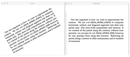 Detect and Correct the Text Skew Using Python OpenCV