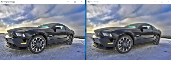 Implement Image Gaussian Blur in Python OpenCV Example