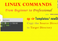 Linux cp –ir Command - Copy the Source Directory to Target Directory for Beginners