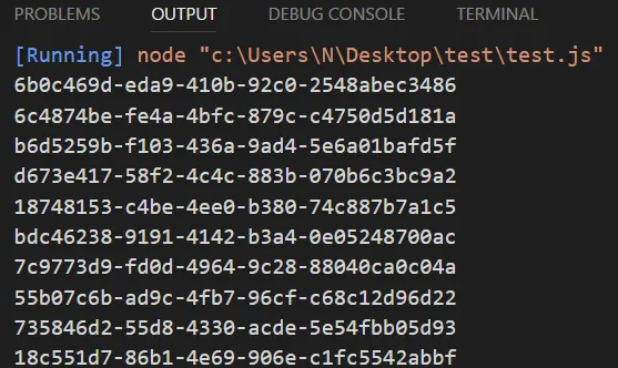 Node.js: Generate and Validate Unique ID Using uuid Package