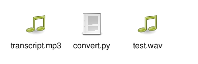 Python: Convert MP3 to WAV on Ubuntu