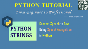 Python: Convert Speech to Text Using SpeechRecognition – Cocyer