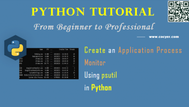 Python - Create an Application Process Monitor Using psutil for Beginners