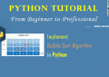 Python - Implement Bubble Sort Algorithm - A Step Guide