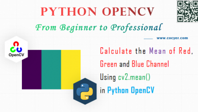 Python OpenCV - Calculate the Mean of Red, Green and Blue Channel for Beginners