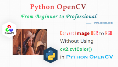 Python OpenCV - Convert Image BGR and RGB Without cv2.cvtColor()