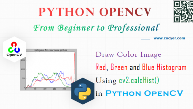 Python OpenCV - Draw Color Image Red, Green and Blue Histogram Using cv2.calcHist() for Beginners
