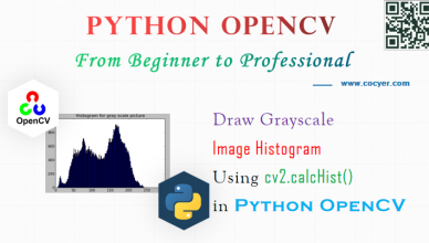 Python OpenCV - Draw Grayscale Image Histogram Using cv2.calcHist() for Beginners
