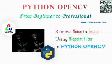 Python OpenCV - Remove Noise in Image Using Midpoint Filter for Beginners