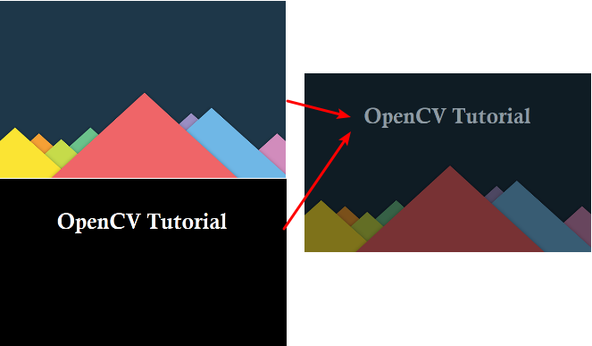 Python OpenCV - blend two images