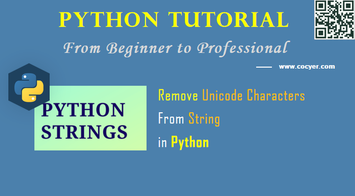 Python: Remove Unicode Characters From String