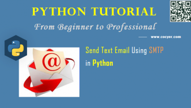 Python: Send Text Email Using SMTP