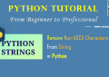 Python String: Remove Non-ASCII Characters From String