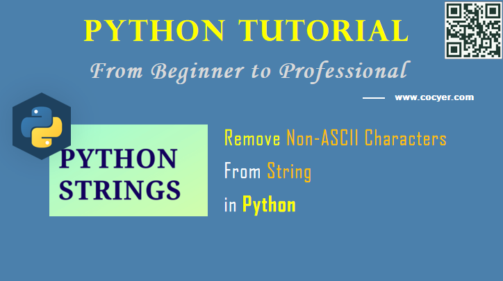 Python String: Remove Non-ASCII Characters From String