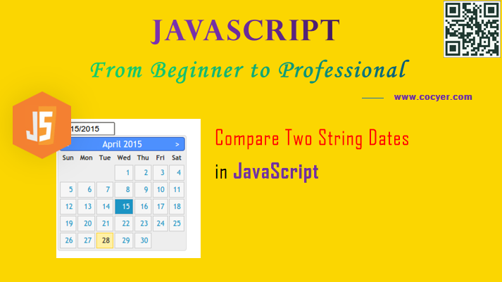 JavaScript: Compare Two String Dates for Beginners