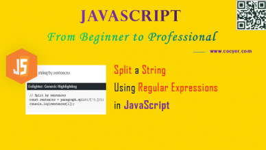 JavaScript - Split a string using regular expressions