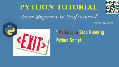 Python: 4 Methods to Stop Running Python Script