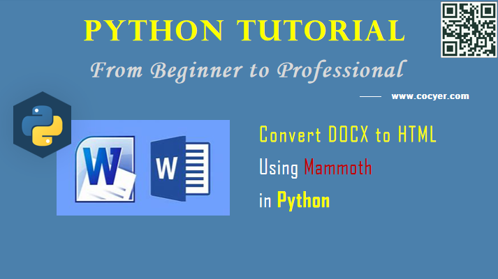 Python File Processing: Convert DOCX to HTML Using Mammoth