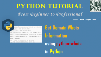 Python Network Processing - Get Domain Whois Information Using Python-Whois - A Step Guide