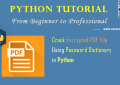 Python PDF Processing: Crack Encrypted PDF File Using Password Dictionary