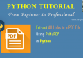 Python PDF Processing - Extract All Links in PDF File Using PyMuPDF